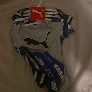 3 Puma bodysuits for boys new with tags